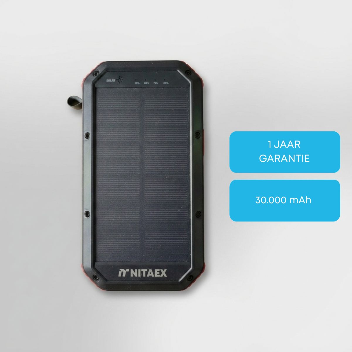 Solar powerbank kopen: Nitaex 10.000 en 30.000 mAh voor iedere situatie